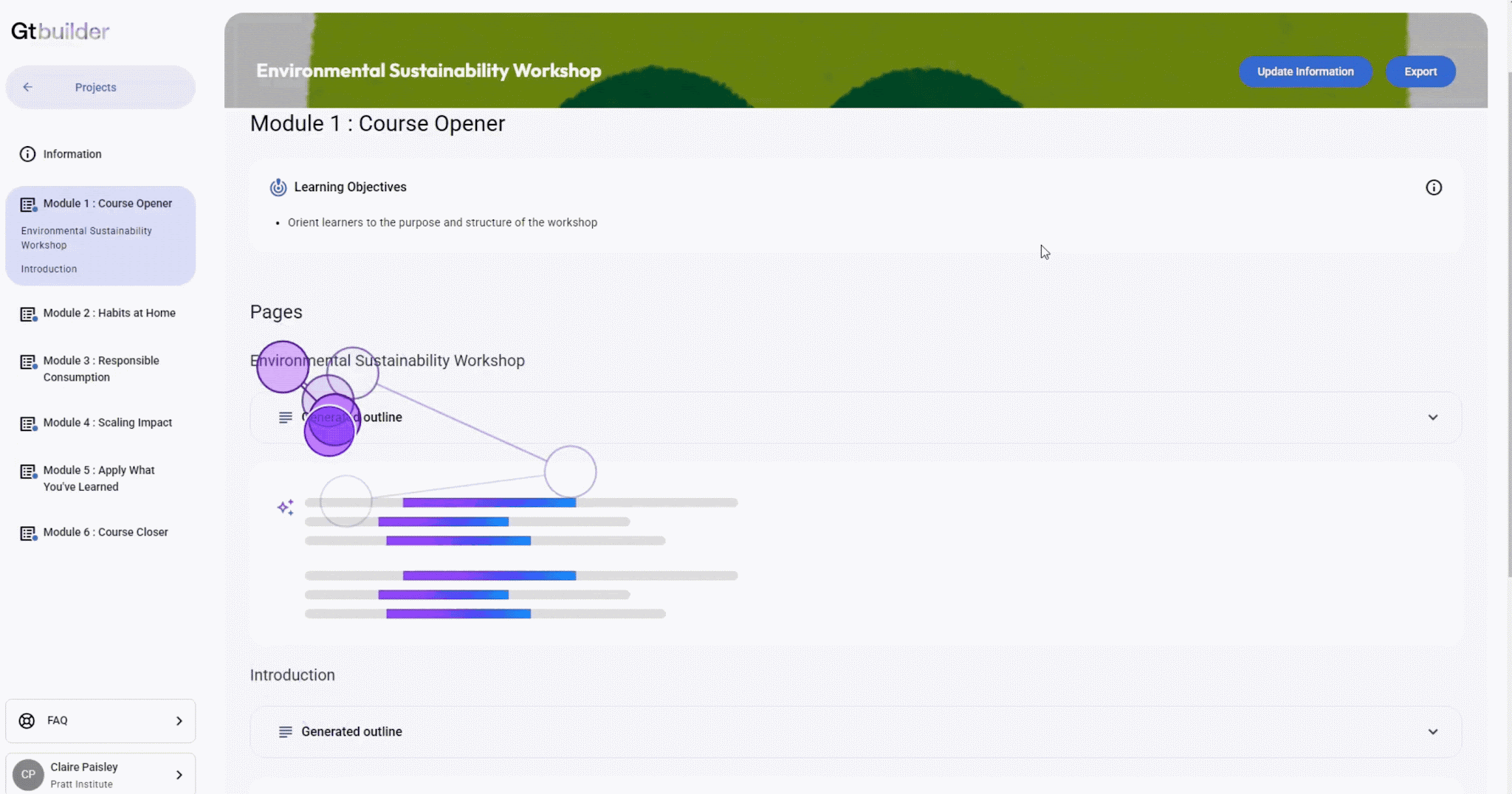 Eye-tracking recording showing a participant's eyes wandering during AI generation with no progress indicator